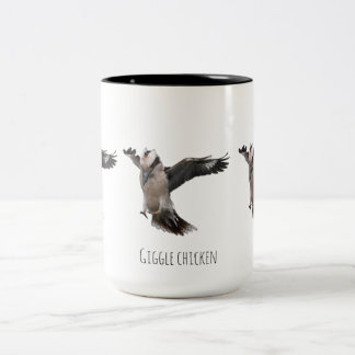 Caneca De Café Em Dois Tons Frango risadinha