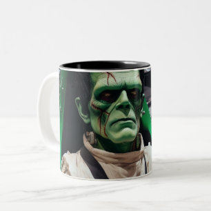 Caneca De Café Em Dois Tons Frankenstein - Mug De Café De Duas Toneladas