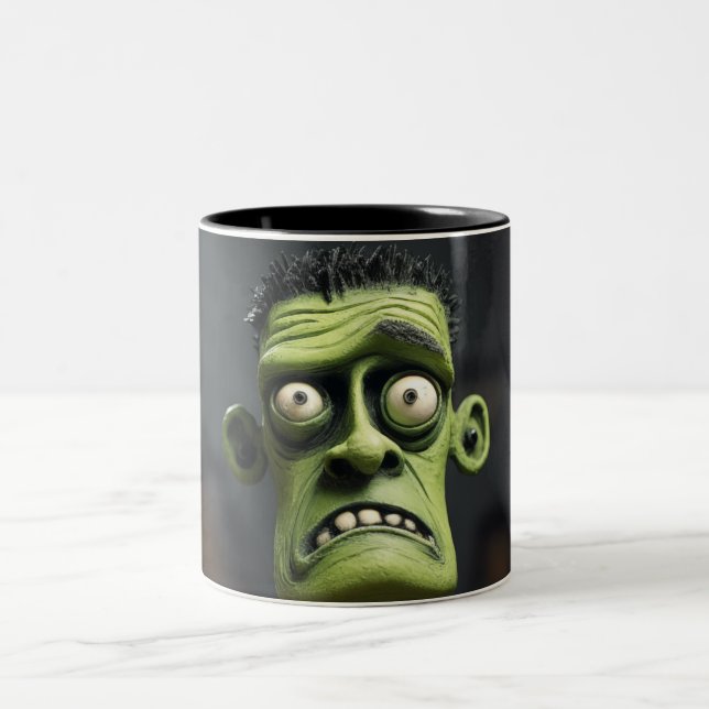Caneca De Café Em Dois Tons Frankenstein - Mug De Café De Duas Toneladas (Centro)