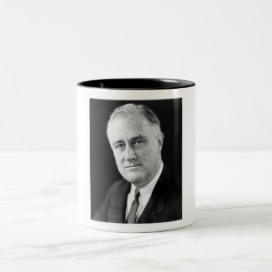 Caneca De Café Em Dois Tons Franklin Delano Roosevelt