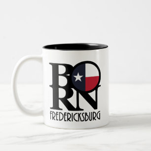Caneca De Café Em Dois Tons Fredericksburg NASCIDO TX