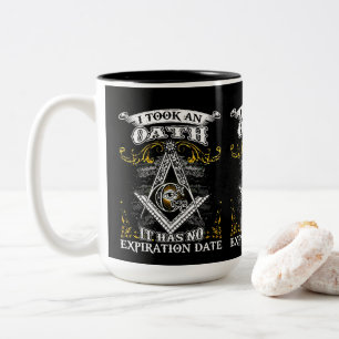 Caneca De Café Em Dois Tons Freemason