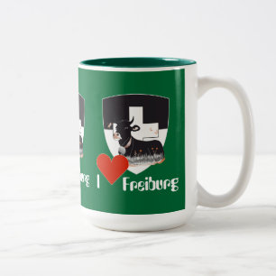 Caneca De Café Em Dois Tons Freiburg Fribourg Suíça Suisse taça
