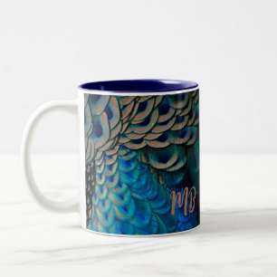Caneca De Café Em Dois Tons Frente de Olhos de Pêssego Belo