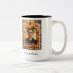 Caneca De Café Em Dois Tons Frida Kahlo Reflejando