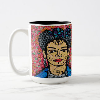 Caneca De Café Em Dois Tons Frida Khalo