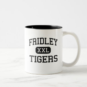 Caneca De Café Em Dois Tons Fridley - tigres - segundo grau - Fridley
