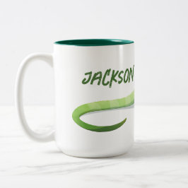 Caneca De Café Em Dois Tons Friendly Lizard With Your Name