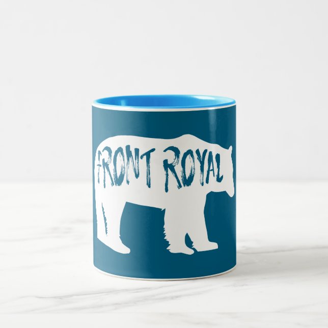 Caneca De Café Em Dois Tons Front Royal Virginia Bear (Centro)