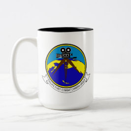 Caneca De Café Em Dois Tons Frota Combate Câmera Atlântica