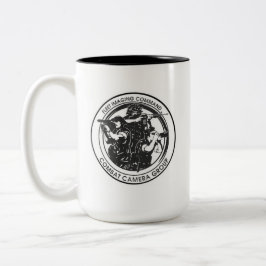 Caneca De Café Em Dois Tons Frota Combate Câmera Pacífico