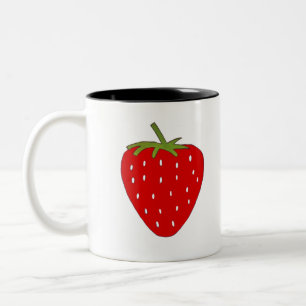 Caneca De Café Em Dois Tons Fruity Strawberry