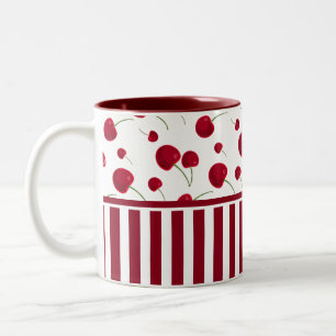 Caneca De Café Em Dois Tons Fruta de cereja