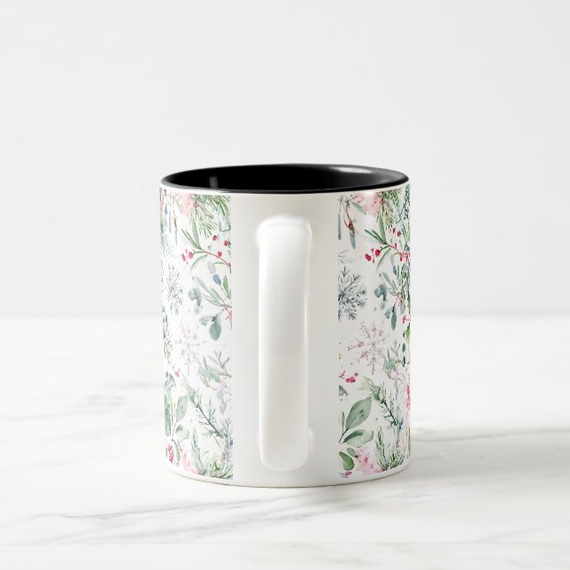 Caneca De Café Em Dois Tons fruta de inverno fresca (Alça)
