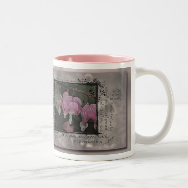 Caneca De Café Em Dois Tons Fruta do espírito--Amor (Direita)