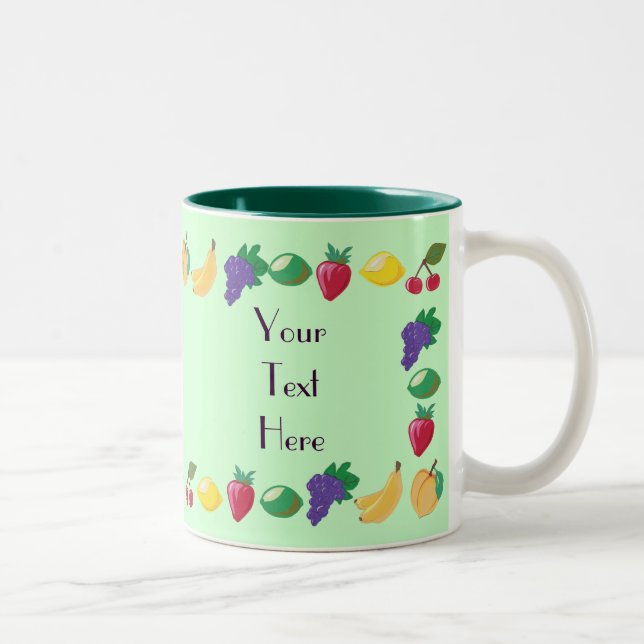 Caneca De Café Em Dois Tons Fruta Medley Mug (Direita)