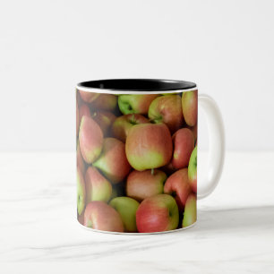 Caneca De Café Em Dois Tons Frutas coloridas