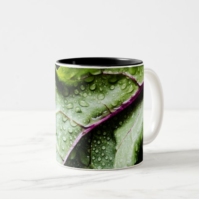 Caneca De Café Em Dois Tons Frutas saudáveis (Frente Esquerda)