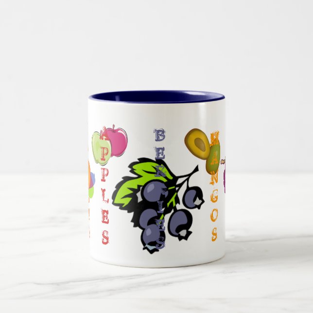 Caneca De Café Em Dois Tons Frutos-amora (Centro)