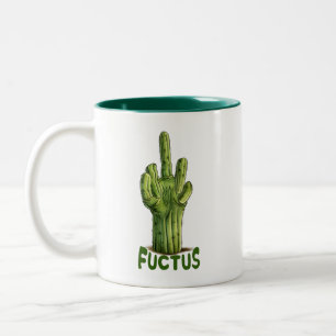 Caneca De Café Em Dois Tons Fuctus, a Planta Malvada