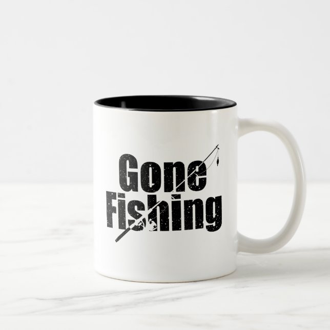 Caneca De Café Em Dois Tons Fuga da pesca (Direita)