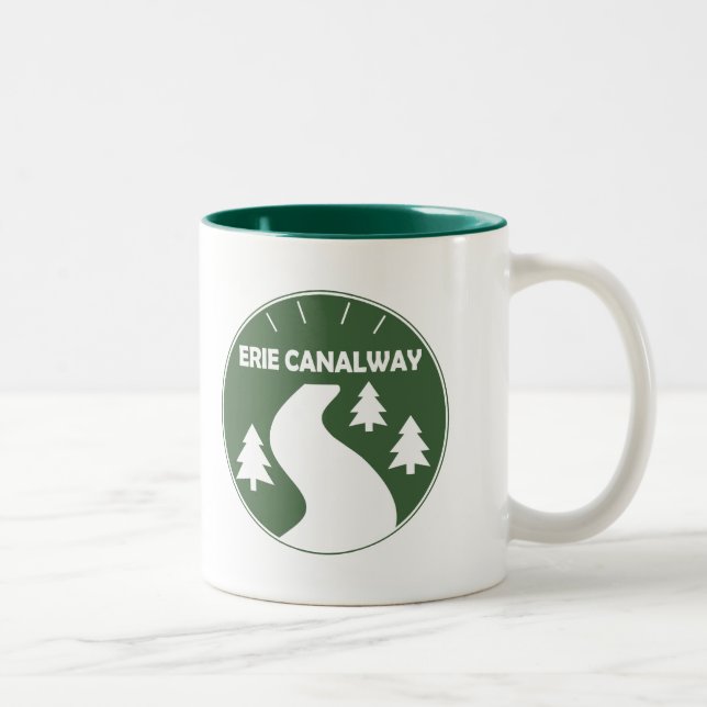Caneca De Café Em Dois Tons Fuga de Erie Canalway (Direita)