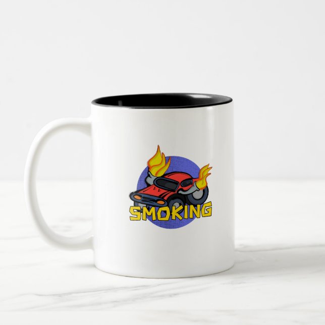 Caneca De Café Em Dois Tons Fumar (Esquerda)
