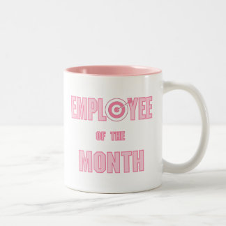 Caneca De Café Em Dois Tons Funcionário do Bulleyes do Mês