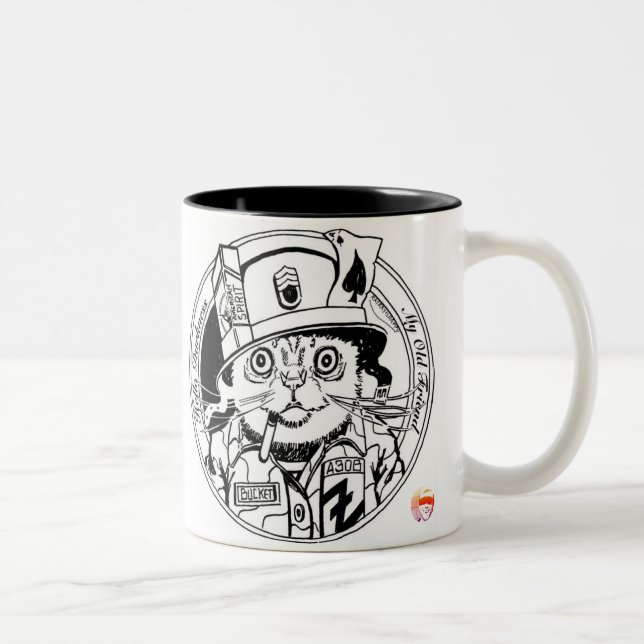 Caneca De Café Em Dois Tons Funcionarios Sargento Balde Mug (Direita)