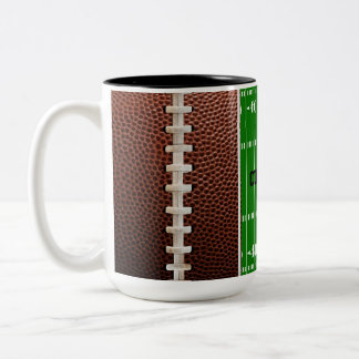 Caneca De Café Em Dois Tons Fundo de Textura dos Locais de Futebol
