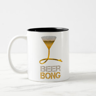 Caneca De Café Em Dois Tons Funil de cerveja para férias de primavera e desped