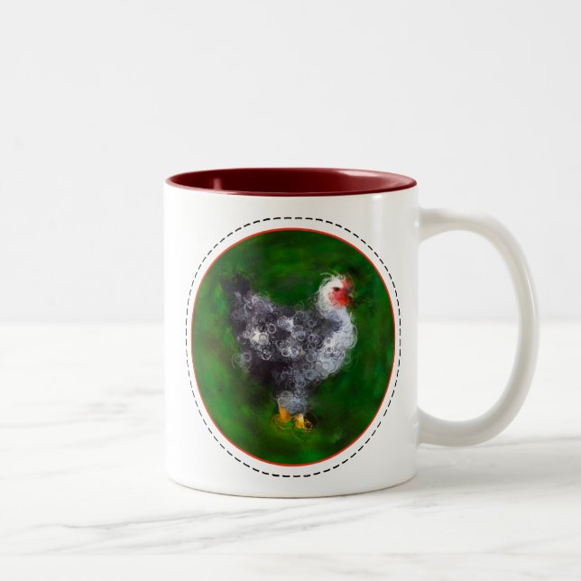 Caneca De Café Em Dois Tons Funky Chicken (Direita)