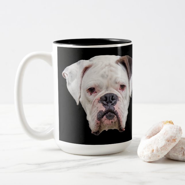 Caneca De Café Em Dois Tons Funky Face Boxer (Com Donut)