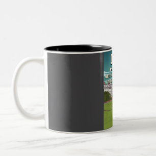 Caneca De Café Em Dois Tons Funny 5 Star Poster de viagens da Irlanda