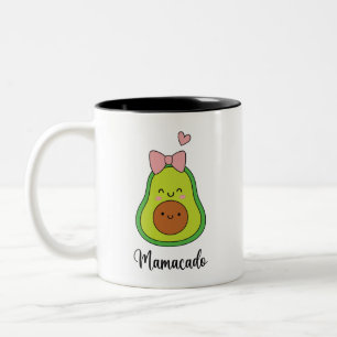 Caneca De Café Em Dois Tons Funny Avocado Mamacado