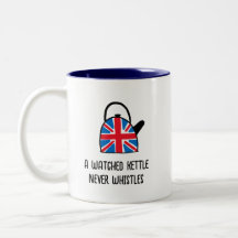 Funny British Union Jack Kettle Tea Mug