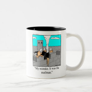 Caneca De Café Em Dois Tons Funny Castle Humor Coffee Mug