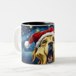 Caneca De Café Em Dois Tons Funny Christmas dog Mugs | Merry Christmas Mug