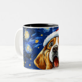 Caneca De Café Em Dois Tons Funny Christmas dog Mugs | Merry Christmas Mug