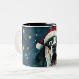 Caneca De Café Em Dois Tons Funny Christmas dog Mugs | Merry Christmas Mug