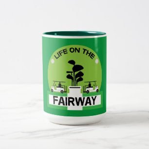 Caneca De Café Em Dois Tons Funny Golfing Pros Golfing Fanatics Sports