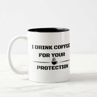 Caneca De Café Em Dois Tons Funny Sarcastic Mug - I Drink Coffee