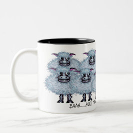 Caneca De Café Em Dois Tons Funny Sheep Design Mug