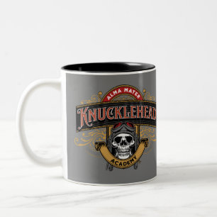 Caneca De Café Em Dois Tons Funny Skull Knucklehead Academia