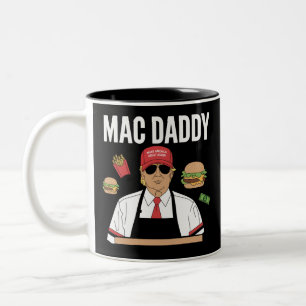 Caneca De Café Em Dois Tons Funny Trump Fries Fazer Fries Pai Mac