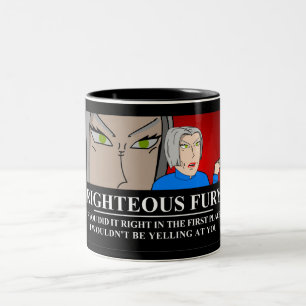 Caneca De Café Em Dois Tons Fúria íntegro Demotivator