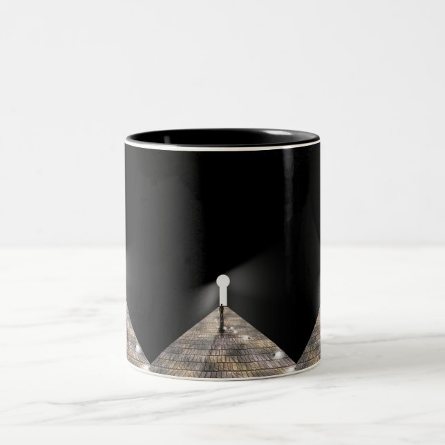 Caneca De Café Em Dois Tons Furo no espaço (Centro)