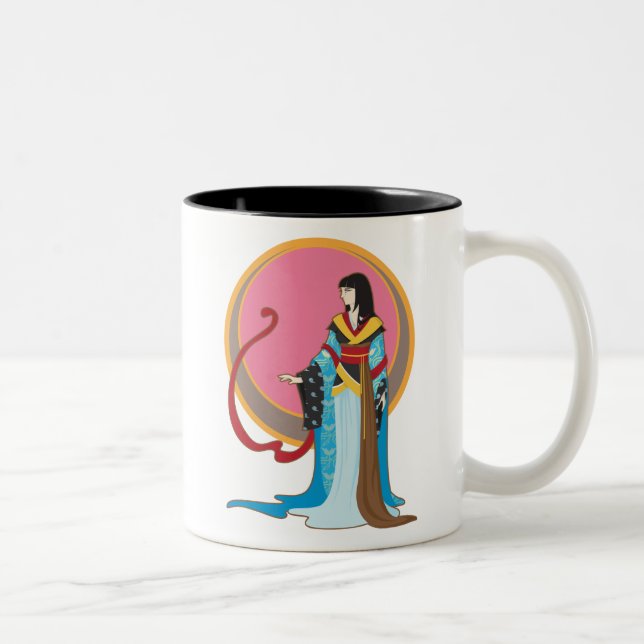 Caneca De Café Em Dois Tons Fusão da gueixa (Direita)
