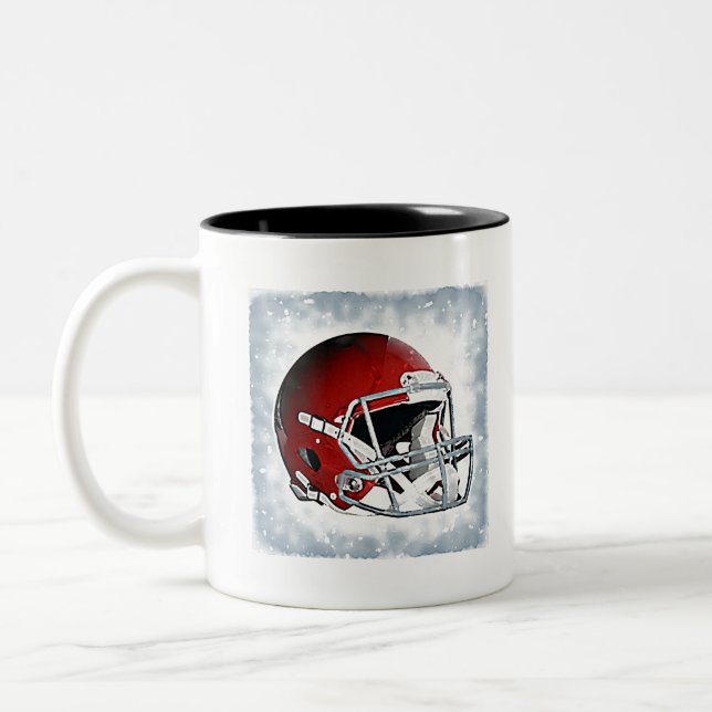 Caneca De Café Em Dois Tons Futebol (Esquerda)