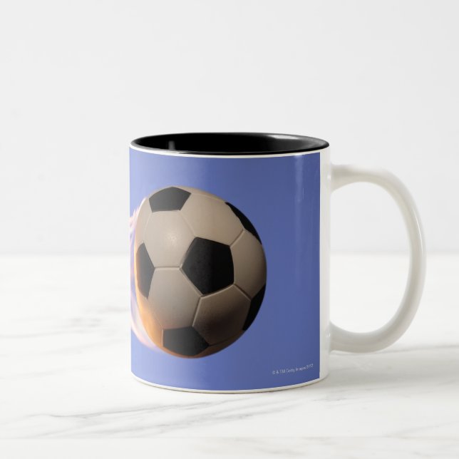Caneca De Café Em Dois Tons Futebol da chama (Direita)